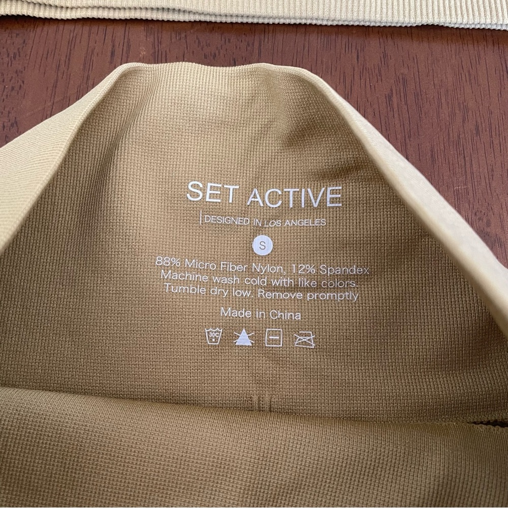 SET Active Sculptflex Set in Cider (Golden Yellow) Size Small - Picture 4 of 8